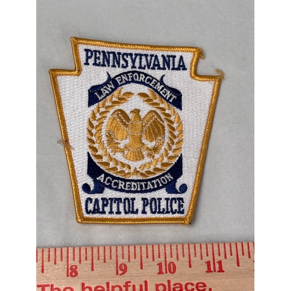 Pennsylvania Capitol Police Law Enforcement Accreditation Patch Keystone Shape